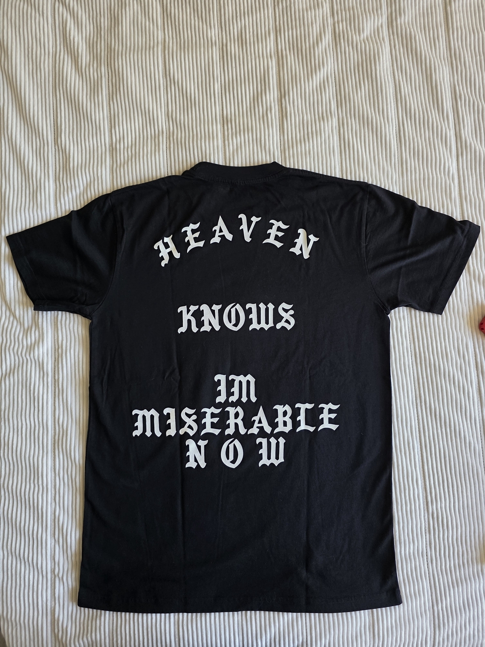 BORN X RAISED Heaven Knows Black Short-Sleeve Logo Tee